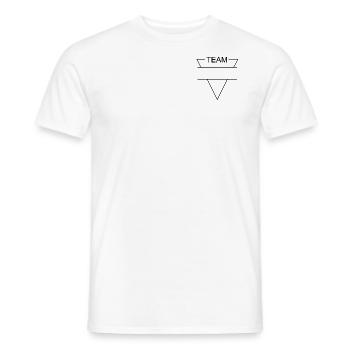 Team - Men's T-Shirt - white - Front - AI Model Male 178 dark (178cm)