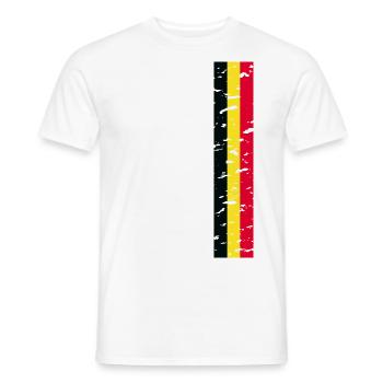 Ich liebe Belgien Design T-Shirt Outfit - Männer T-Shirt - Weiß - Vorne - AI Model Male 178 dark (178cm)