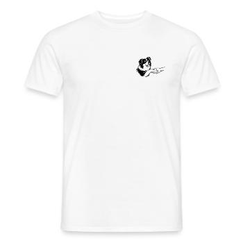 A promise on four paws - Men's T-Shirt - white - Front - AI Model Male 178 dark (178cm)