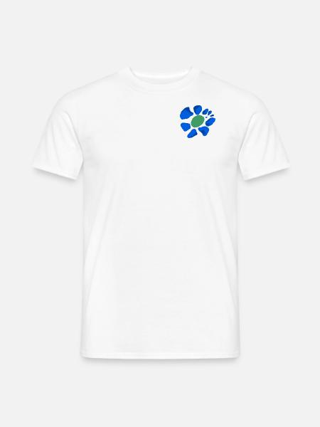 Blume Farbklecks - Männer T-Shirt - Weiß