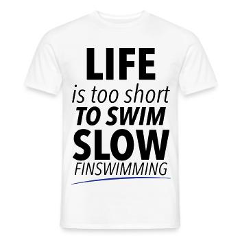 Finswimming - Männer T-Shirt - Weiß - Vorne - AI Model Male 178 dark (178cm)