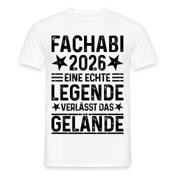 Fachabi 2026: A legend leaves the site - Men's T-Shirt - white - Front - AI Model Male 178 dark (178cm)