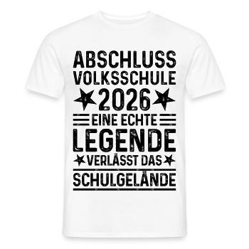 Elementary School Graduation 2026 Legend School Grounds - Men's T-Shirt - white - Front - AI Model Male 178 dark (178cm)