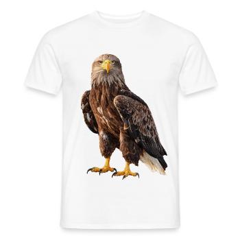 Seeadler Adler Eagle - Männer T-Shirt - Weiß - Vorne - AI Model Male 178 dark (178cm)