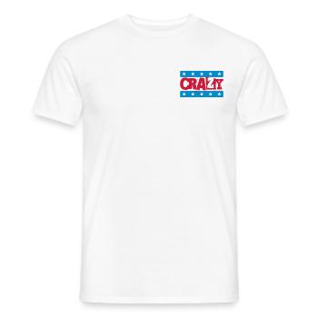 Crazy - Männer T-Shirt - Weiß - Vorne - AI Model Male 178 dark (178cm)