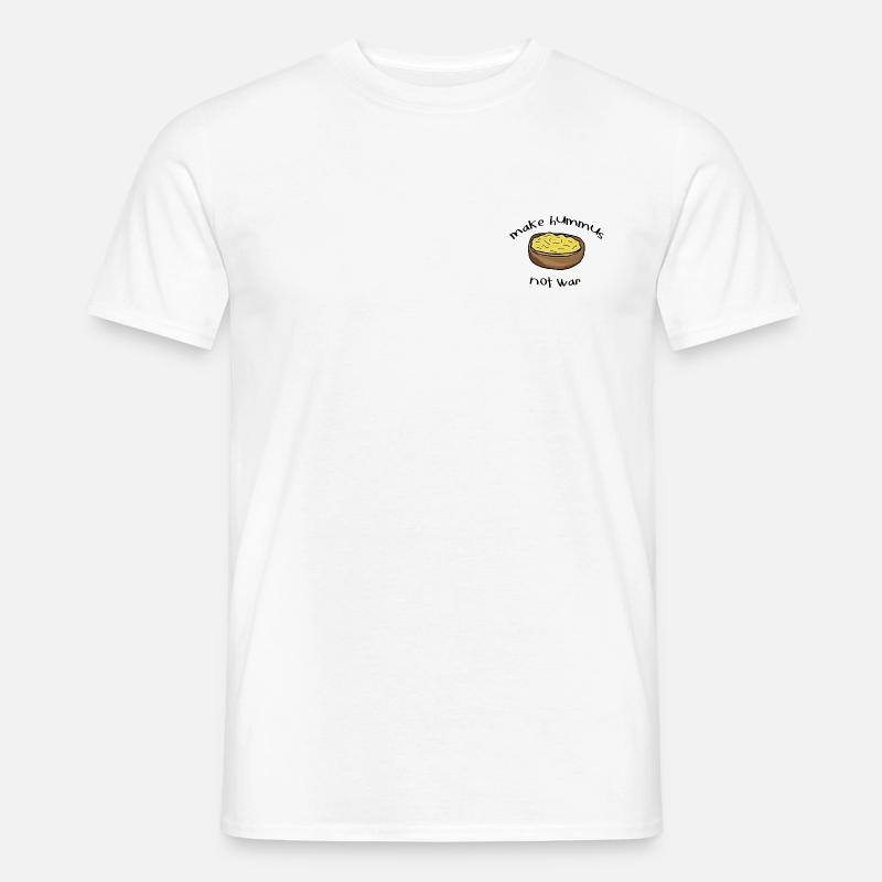 Make Hummus Not Not War - Männer T-Shirt - Weiß