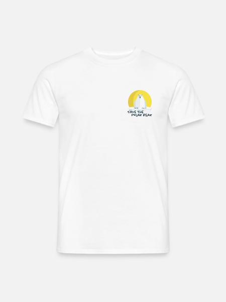 Rettet die Eisbären - Männer T-Shirt - Weiß