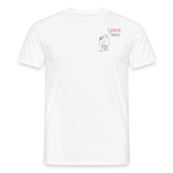 Summer Time - Männer T-Shirt - Weiß - Vorne - AI Model Male 178 dark (178cm)