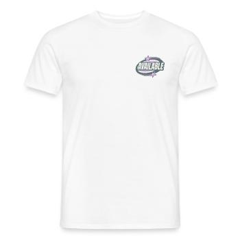 Available - Männer T-Shirt - Weiß - Vorne - AI Model Male 178 dark (178cm)