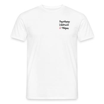Papperlapapp, Schabernack & Firlefanz - Männer T-Shirt - Weiß - Vorne - AI Model Male 178 dark (178cm)