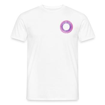 Pink Purple Ring - Men's T-Shirt - white - Front - AI Model Male 178 dark (178cm)