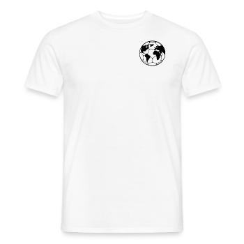 Fußballweltkugel, Fußball - Männer T-Shirt - Weiß - Vorne - AI Model Male 178 dark (178cm)