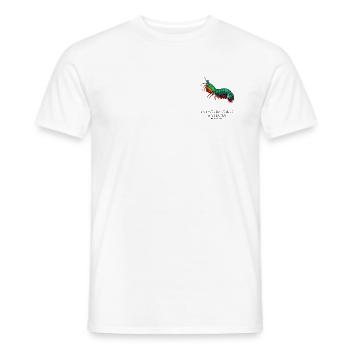 Pfauen-Gottanbeterin-Garnelen-Illustration - Männer T-Shirt - Weiß - Vorne - AI Model Male 178 dark (178cm)