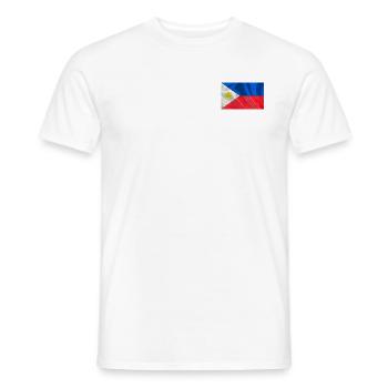 Philippines Collection 'par nikkkooo - T-shirt homme - blanc - Devant - AI Model Male 178 dark (178cm)