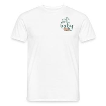 Oh Baby - Men's T-Shirt - white - Front - AI Model Male 178 dark (178cm)