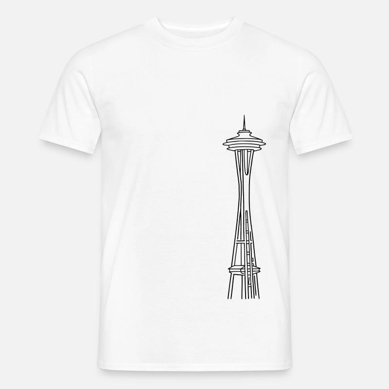 "Space Needle" in Seattle - Men’s T-shirt - undefined
