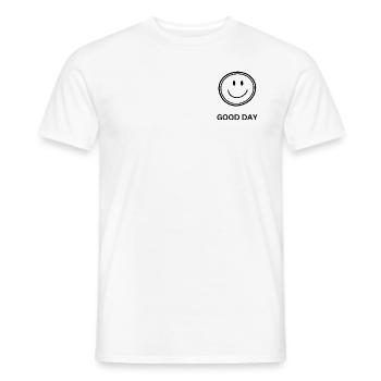 Good Day - Men's T-Shirt - white - Front - AI Model Male 178 dark (178cm)
