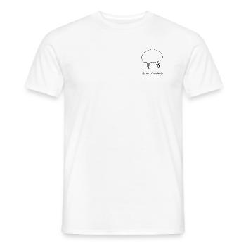 Jelly Brain - Männer T-Shirt - Weiß - Vorne - AI Model Male 178 dark (178cm)