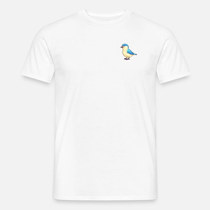 Vogel Motiv - Männer T-Shirt - Weiß