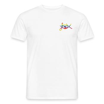 Marque de vêtements Fox - T-shirt homme - blanc - Devant - AI Model Male 178 dark (178cm)