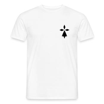 Hermelin - Männer T-Shirt - Weiß - Vorne - AI Model Male 178 dark (178cm)