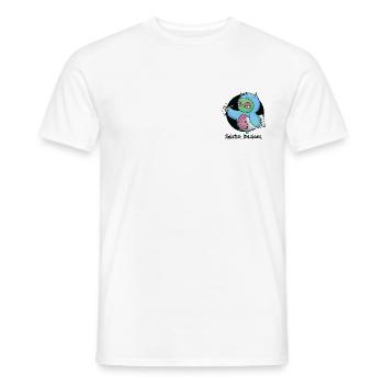 Schläfrige Eule - Männer T-Shirt - Weiß - Vorne - AI Model Male 178 dark (178cm)