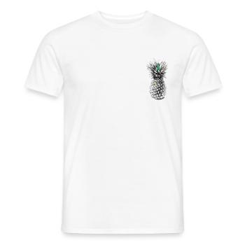 Pineapple - Men's T-Shirt - white - Front - AI Model Male 178 dark (178cm)