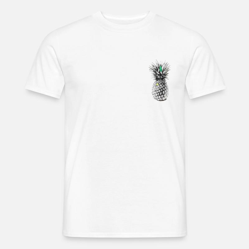 Ananas - Männer T-Shirt - Weiß