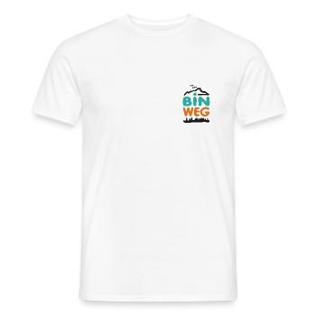 Bin weg - Männer T-Shirt - Weiß - Vorne - AI Model Male 178 dark (178cm)