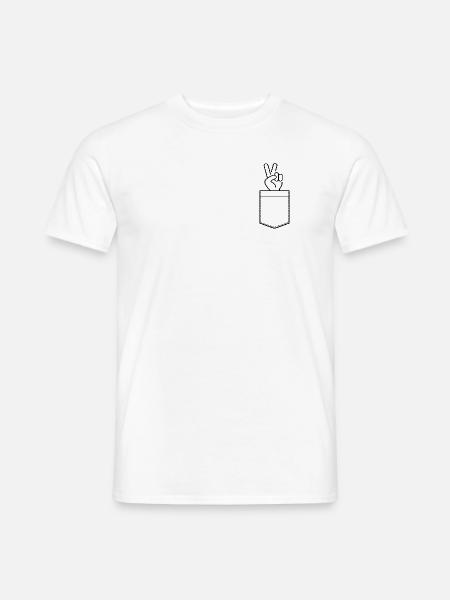 Moin in der Tasche - Männer T-Shirt - Weiß