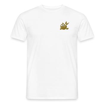 fish - Men's T-Shirt - white - Front - AI Model Male 178 dark (178cm)