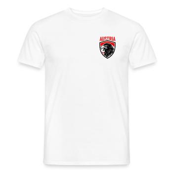 Österreich Adler Wappen AUSTRIA - Männer T-Shirt - Weiß - Vorne - AI Model Male 178 dark (178cm)