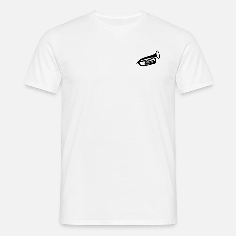 Trompete - Männer T-Shirt - Weiß