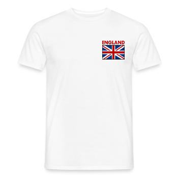 England - Men's T-Shirt - white - Front - AI Model Male 178 dark (178cm)
