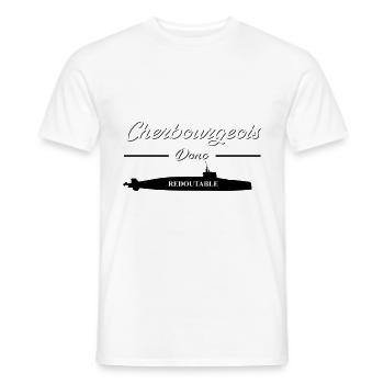 CHERBOURGEOIS - T-shirt homme - blanc - Devant - AI Model Male 178 dark (178cm)