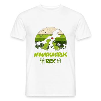 Cadeau mignon Mamasaurus Rex 2020 pour les mamans - T-shirt homme - blanc - Devant - AI Model Male 178 dark (178cm)