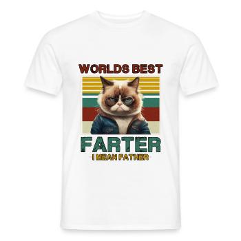 Der weltbeste Farffer - Männer T-Shirt - Weiß - Vorne - AI Model Male 178 dark (178cm)