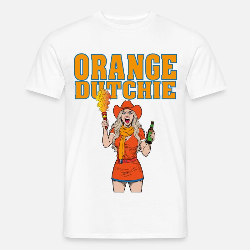 orangedutchie - T-shirt homme - blanc