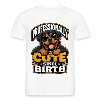 Rottweiler - Men's T-Shirt - white - Front - AI Model Male 178 dark (178cm)