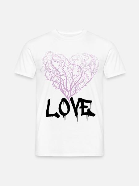 grafittitree - Männer T-Shirt - Weiß
