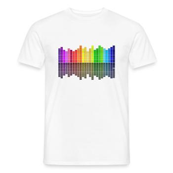but égalisateur - T-shirt homme - blanc - Devant - AI Model Male 178 dark (178cm)
