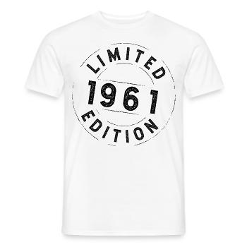 Limited Edition 1961 - Männer T-Shirt - Weiß - Vorne - AI Model Male 178 dark (178cm)