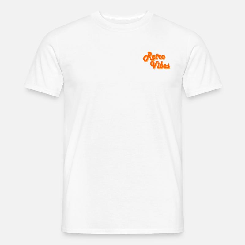 Retro-Vibes - Männer T-Shirt - Weiß