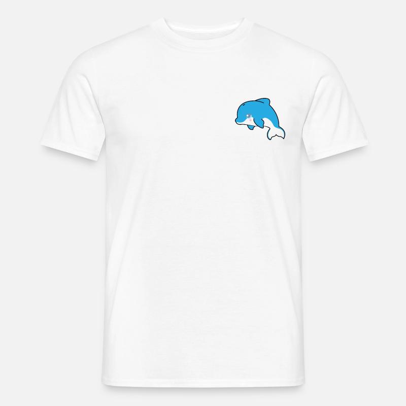 Nala der Delphin - Männer T-Shirt - Weiß