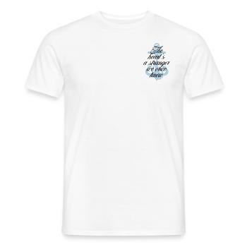 Stranger pocket print - Männer T-Shirt - Weiß - Vorne - AI Model Male 178 dark (178cm)