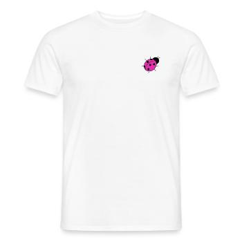 Marienkäfer Pink - Männer T-Shirt - Weiß - Vorne - AI Model Male 178 dark (178cm)