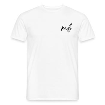 MB (black) - Men's T-Shirt - white - Front - AI Model Male 178 dark (178cm)