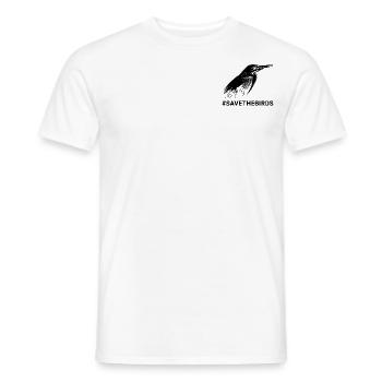 Wächter der Natur #Grünreiher #savethebirds - Männer T-Shirt - Weiß - Vorne - AI Model Male 178 dark (178cm)