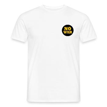 No war - Men's T-Shirt - white - Front - AI Model Male 178 dark (178cm)