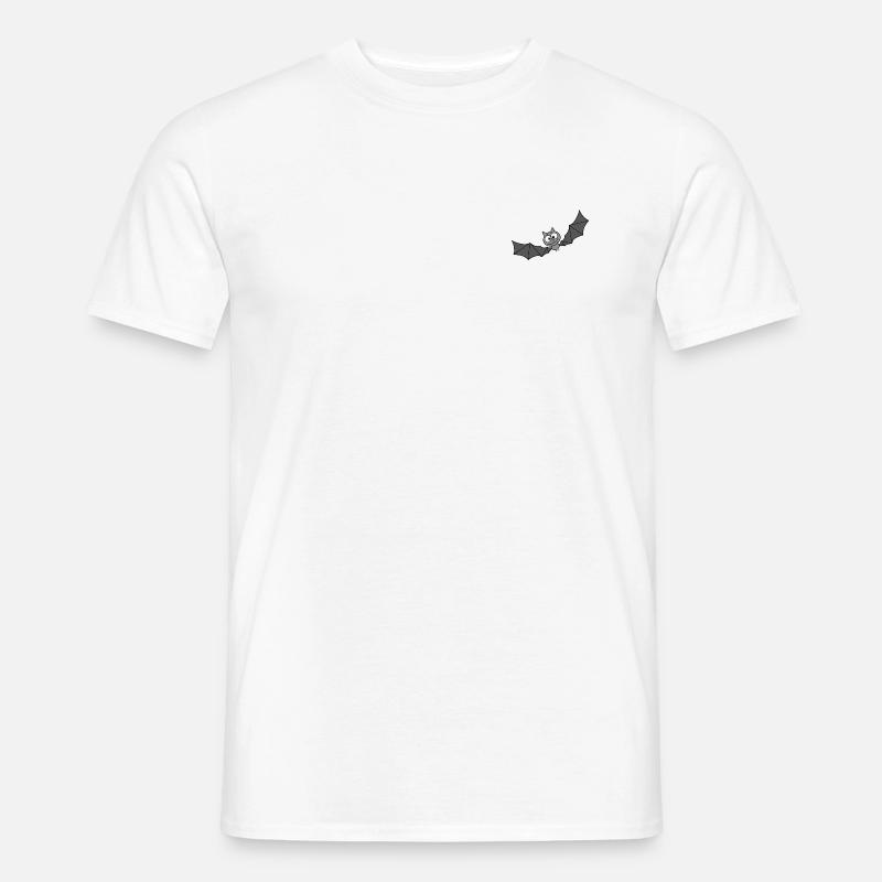 Fledermaus - Männer T-Shirt - Weiß